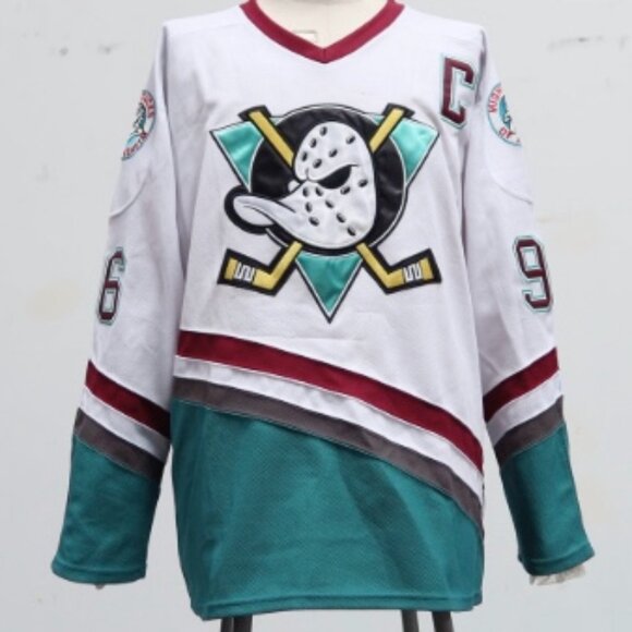 Vintage Anaheim Mighty Ducks Charlie Conway Hockey Jersey - Mens 2XL - Picture 1 of 8